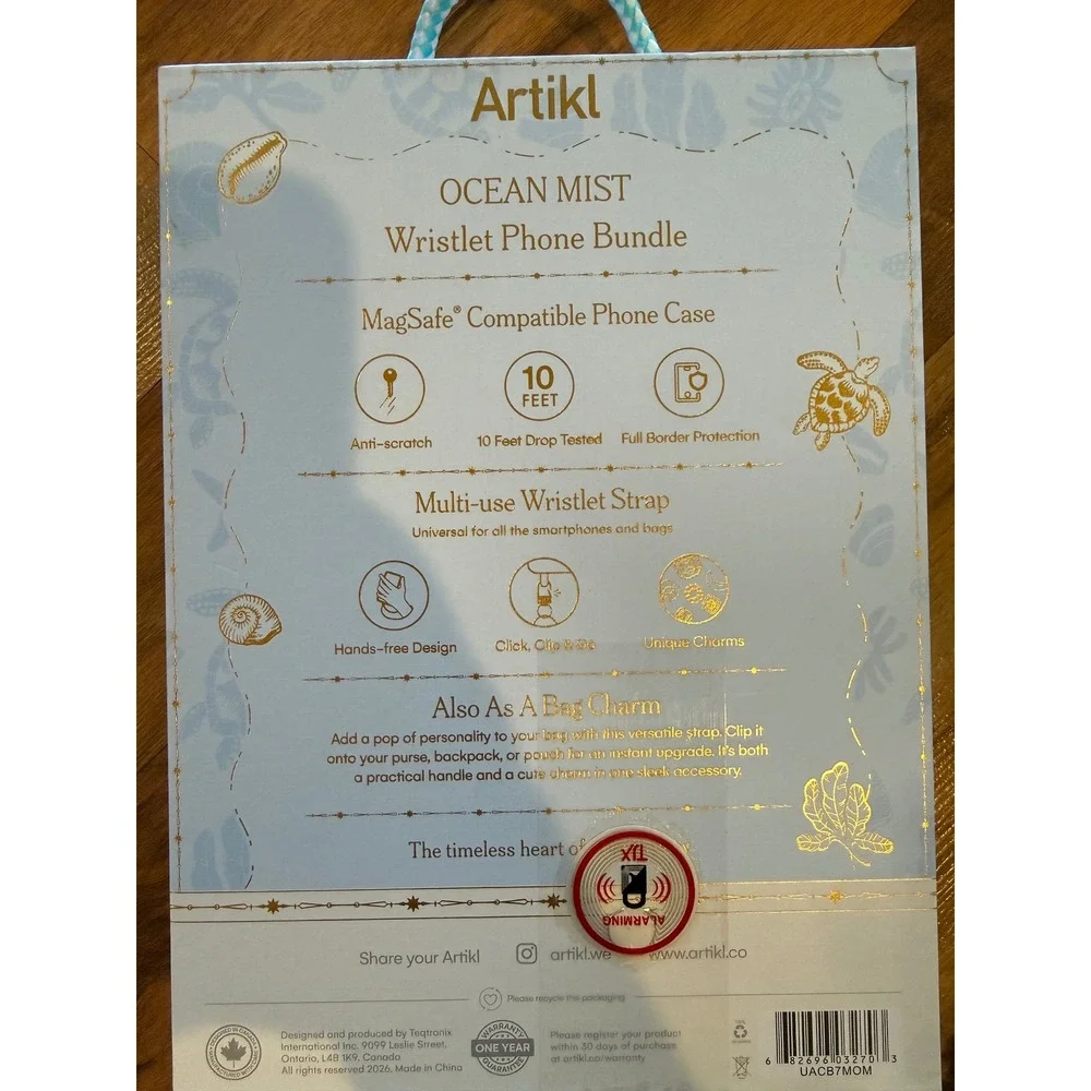 Artikl iPhone 17 Pro Max Case Ocean Mist Wristlet Bundle Blue New MagSafe Strap